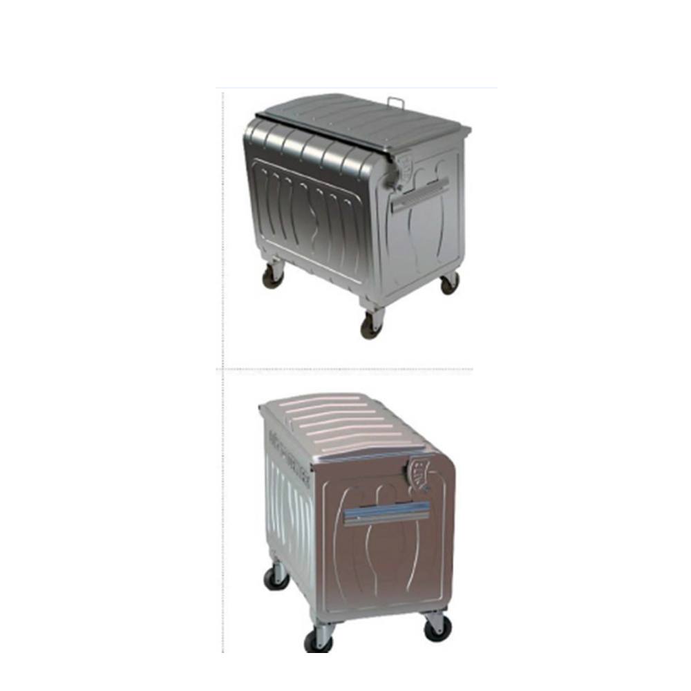 770-800 litre sıcak daldırma galvaniz çöp konteyner